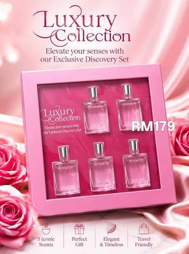 ☆未使用・ラリック アルティメット パルファム セットPerfumeコレクション Lancome Miracle 5 piece Mini Luxury Discovery Set for Women (5 x