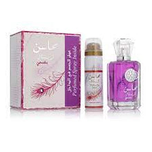 MAHASIN CRYSTAL VIOLET EDP BY LATTAFA WITH DEODORANT SPRAY 100ML 3.4 FL OZ