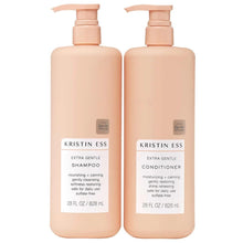 Kristin Ess Extra Gentle Shampoo and Conditioner BUNDLE 28 fl oz each - 2 Pack