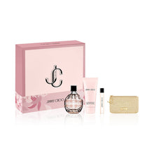 Jimmy Choo for Women 4 piece EDP Gift Set (3.3oz EDP, 0.25oz EDP, 3.3oz lotion, pouch)