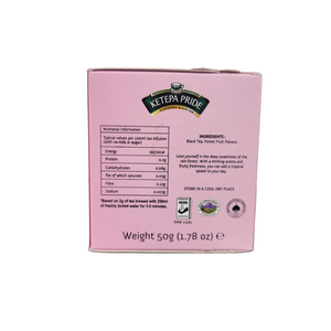 Ketepa Tea - Forest Fruit Flavoured Tea - 25 tea bags Net Weight 50g
