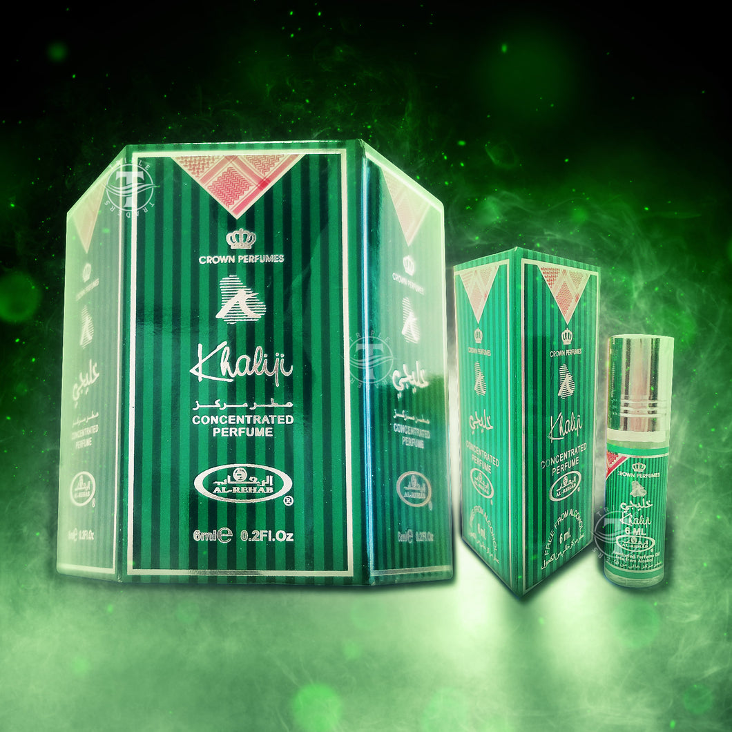 Khaliji - Crown Perfumes - 6 Pieces of Concentrated Oil Perfumes - 6ml each