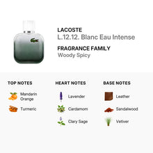 Lacoste L.12.12 Blanc for Men Eau De Toilette Intense Spray 100ml/3.3oz