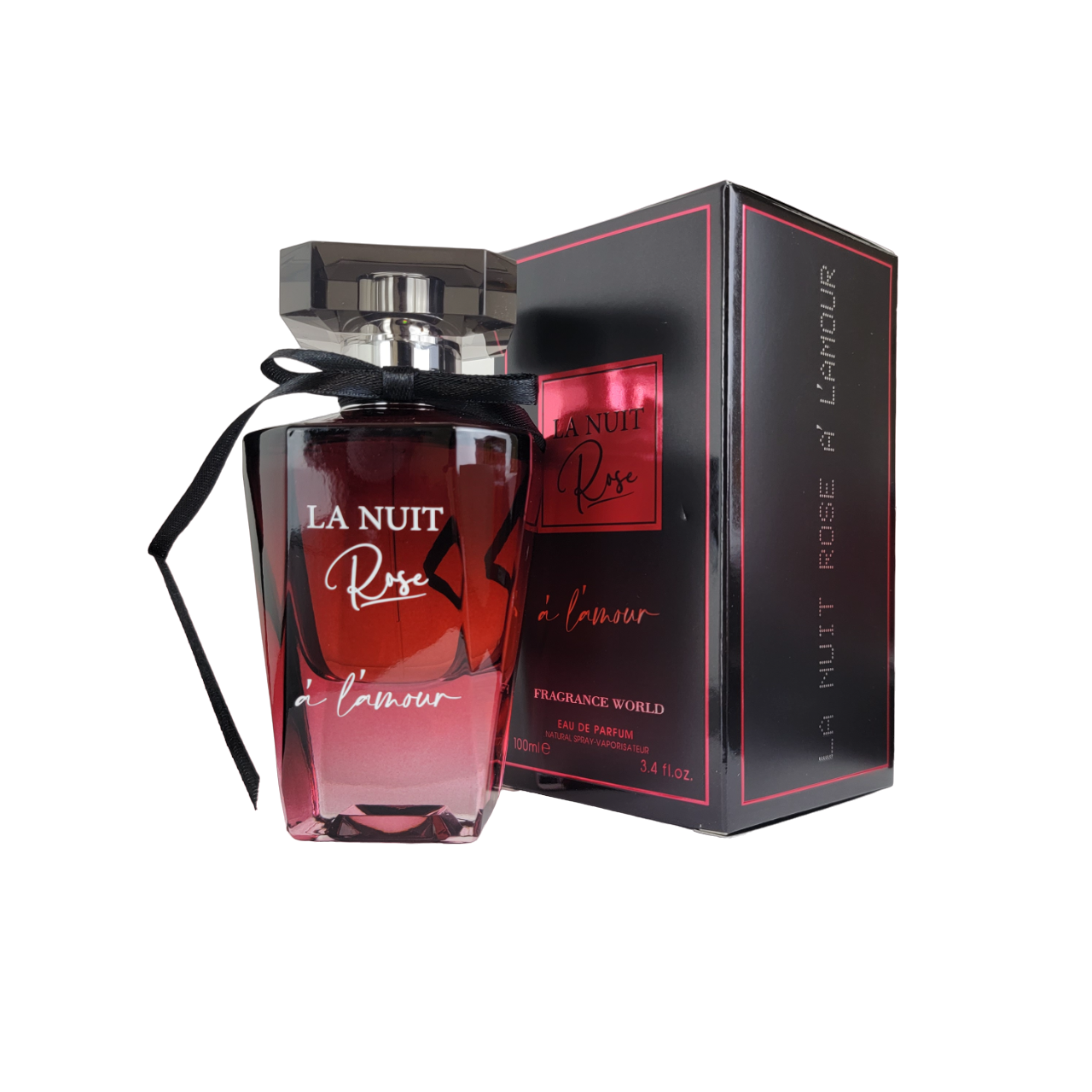 La Nuit Rose A L'Amour Eau De Parfum By Fragrance World 100 ml FL OZ