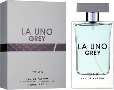 La Uno Grey For Men Eau De Parfum By Fragrance World 100ml 3.4 FL OZ