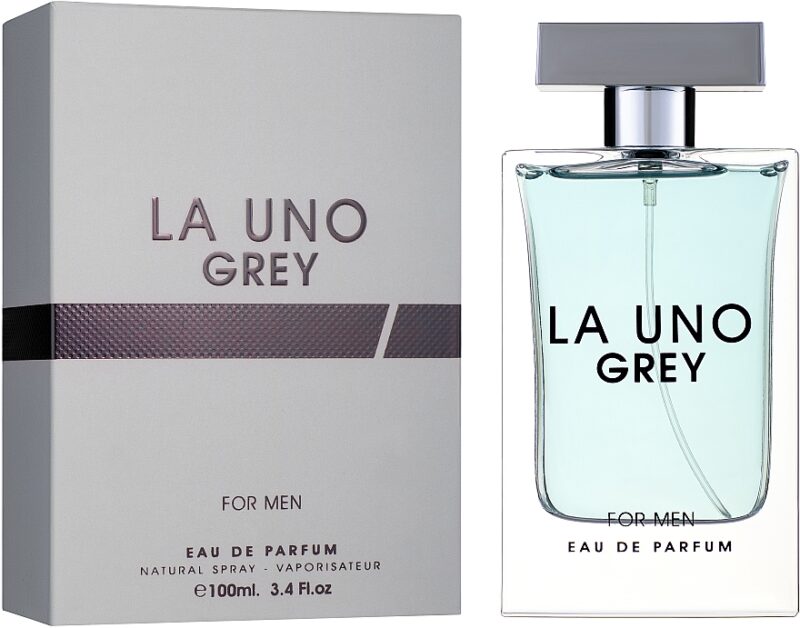 La Uno Grey For Men Eau De Parfum By Fragrance World 100ml 3.4 FL OZ