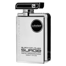 Black Cavalier Surge for Men Parfum Spray by Le Bonheur Perfumes 100ml/3.4oz