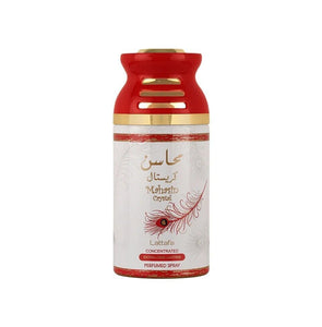 Mahasin Crystal Concentrated Perfumed Spray By Lattafa 250ml 8.5 fl. oz. Extra Long Lasting
