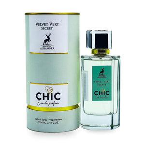 Velvet Vert Secret CHIC Eau De Parfum By Maison Alhambra 100ml 3.4 FL OZ
