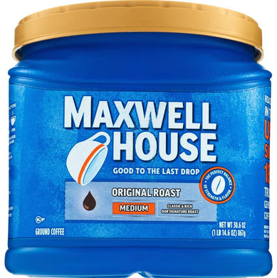 Maxwell House Original Roast - Medium - Canister 1LB 14.6 oz (867g) - Ground Coffee