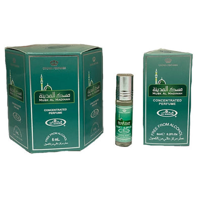 Musk Al Madinah - Crown Perfumes - 6 Pieces of Concentrated Oil Perfumes - 6ml each