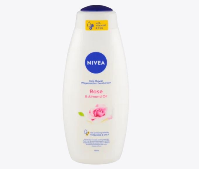 Nivea Shower Care Gel Rose & Almond Oil 750ml