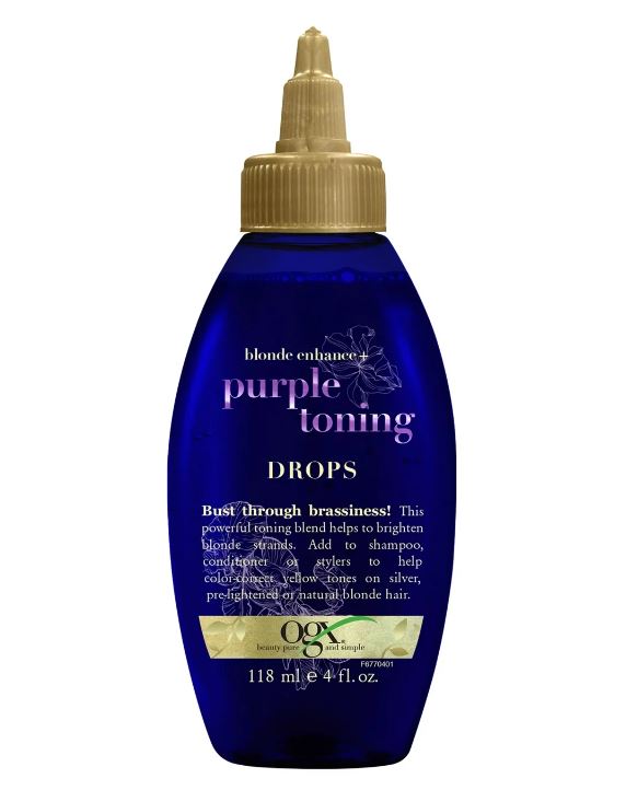 OGX Blonde Enhance + Purple Toning Drops 118ml 4 fl oz