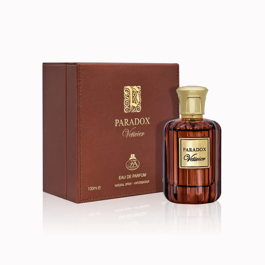 Paradox Vetivier Eau De Parfum by Fa Paris (Fragrance World) 100ml 3.4 FL OZ