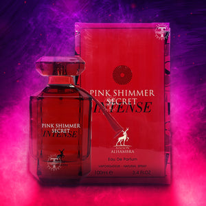 Pink Shimmer Secret Intense Eau De Parfum by Maison Alhambra 100ml 3.4 FL OZ