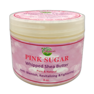 Pink Sugar Whipped Shea Butter with lemon & Coconut Oils 8oz by Mine Botanicals