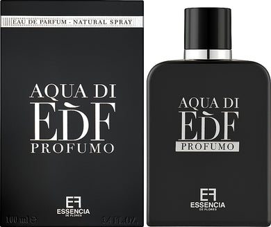 Aqua Di EDF Profumo By Essencia De Flores Fragrance World 100ml 3.4 FL OZ Eau De Parfum