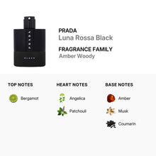 Prada Luna Rossa Black for Men Eau De Parfum Spray 100ml/3.3oz