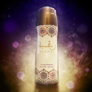 Raghba Perfumed Deodorant Body Spray By Lattafa 200ml 6.67 fl. oz.