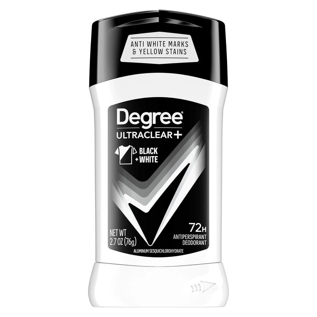 Degree Ultra Clear Black+White Antiperspirant Deodorant Stick 2.7 oz