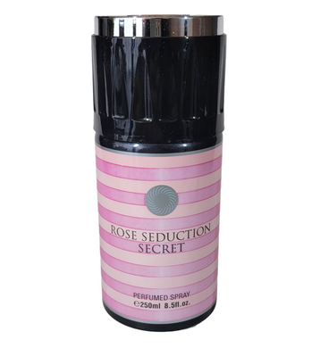 Rose Seduction Secret Concentrated Perfumed Spray By Fragrance World 250ml 8.5 fl. oz.