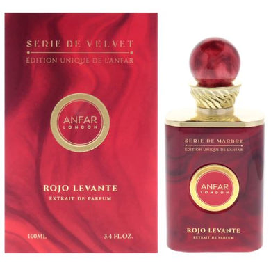 Rojo Levante  Extrait De Parfum By Anfar 100ml 3.4 fl oz Serie De Velvet