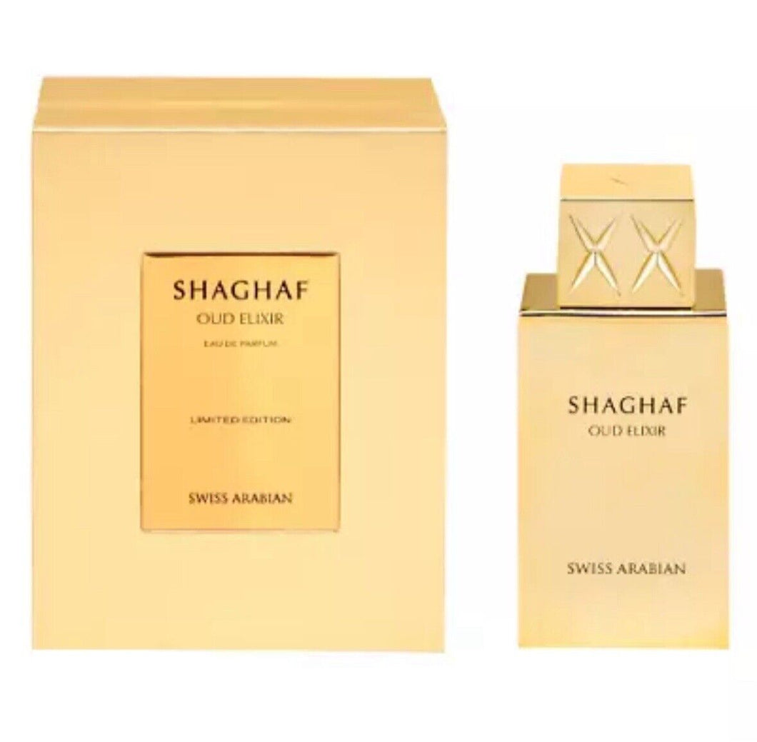 Shaghaf Oud Elixir LIMITED EDITION Eau De Parfum By Swiss Arabian 75ml 2.5 fl oz