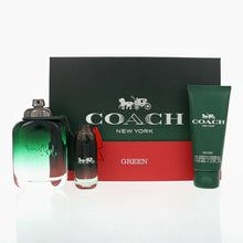 Coach Green for Men EDT 3 piece Gift Set (3.3oz EDT, 0.50oz EDT, 3.3oz shower gel)