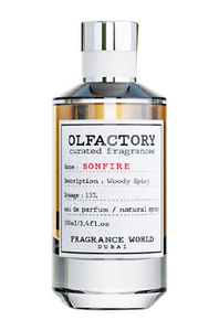 Olfactory Bonfire Fragrance World 100ml 3.4 FL OZ Curated Fragrances