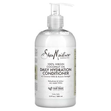 100% Virgin Coconut Oil Daily Hydration Conditioner By Shea Moisture 13 fl oz 384 ml