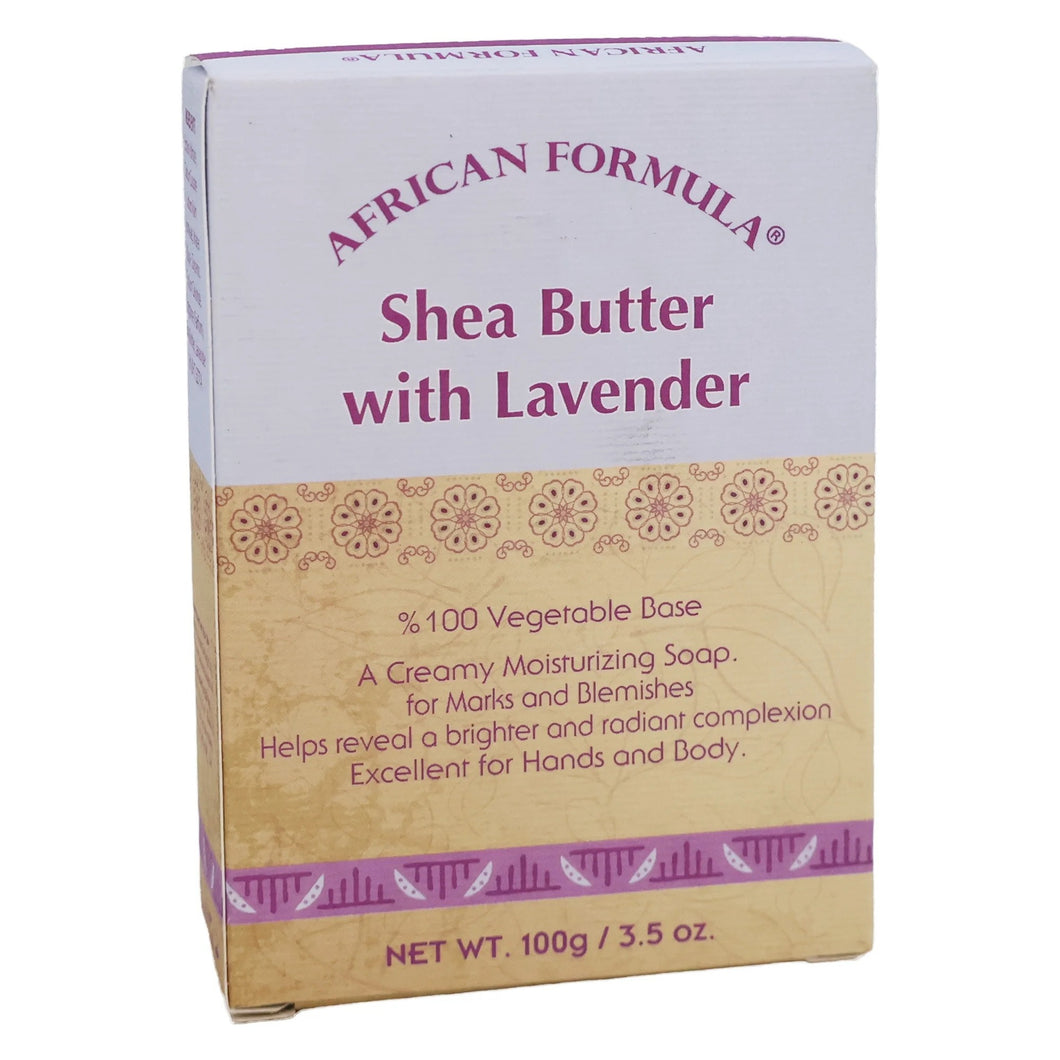 Shea Butter With Lavender Bar Soap 3.5 oz By African Formula Made In Jordan