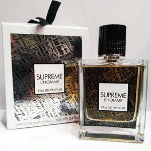 Supreme L'Homme White Eau De Parfum by Fragrance World 100ml 3.4 FL OZ