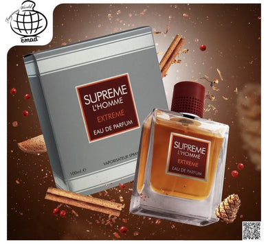 Supreme L'Homme EXTREME Eau De Parfum by Fragrance World 100ml 3.4 FL OZ