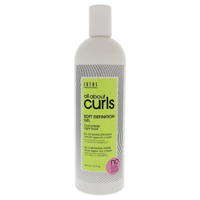 All About Curls Soft Definition Gel By Zotos Professional 443ml 15 fl oz