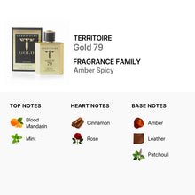 Territoire Gold 79 for Men Eau De Parfum Spray 100ml/3.4oz