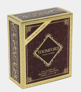 TOOMFORD Pour Homme Eau De Parfum + FREE Deo Spray By Fragrance World 100ml 3.4 fl oz