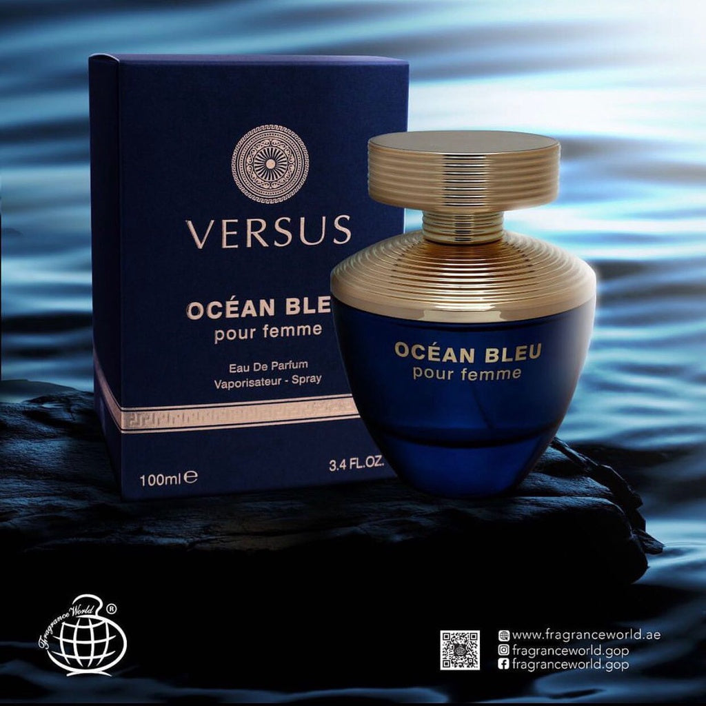 Versus Ocean Bleu Pour Femme Eau De Parfum by Fragrance World 100ml 3.4 FL OZ