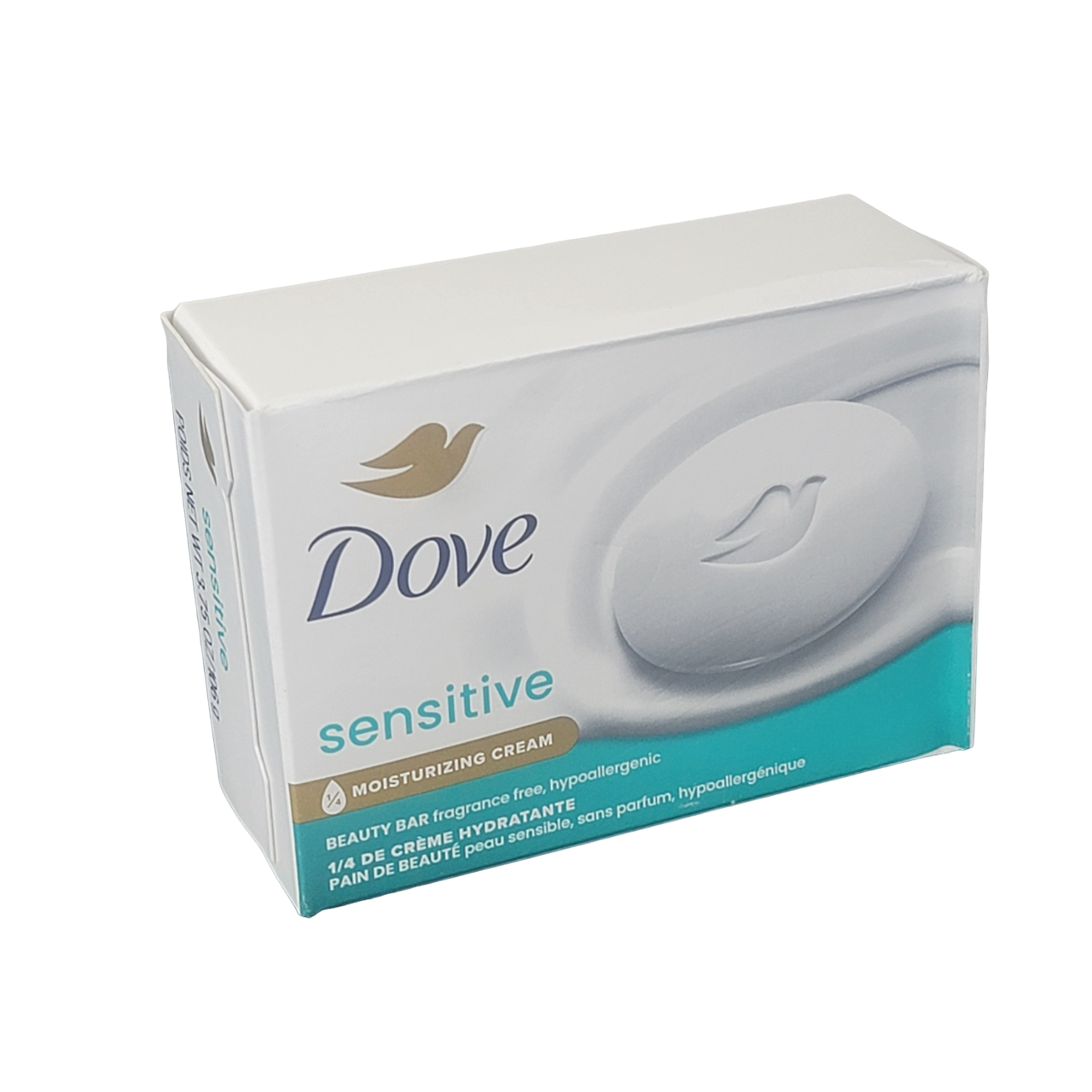 Dove Sensitive Soap Bar With Moisturizing Cream 3.75 OZ (106g