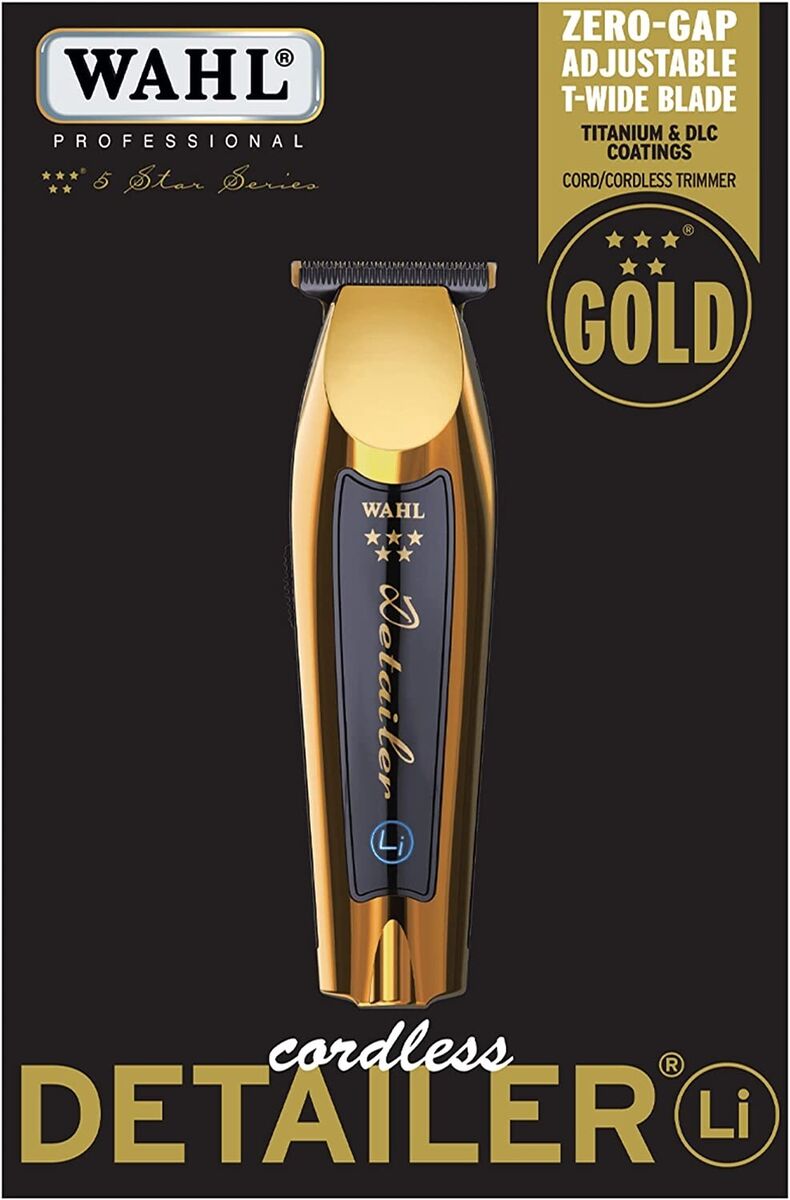 WAHL GOLD Cordless Detailer 5 star series Titanium & DLC Coatings