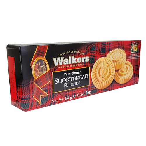 Walkers Pure Shortbread Rounds Cookies 150g 5.3 oz