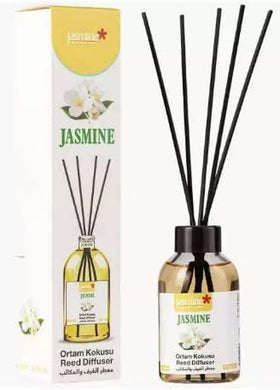 Jasmine Turkish Reed Diffuser (Jasmine Scent) Set 3.72 fl.oz, 110ml, Oil Reed Diffuser with 4 Sticks