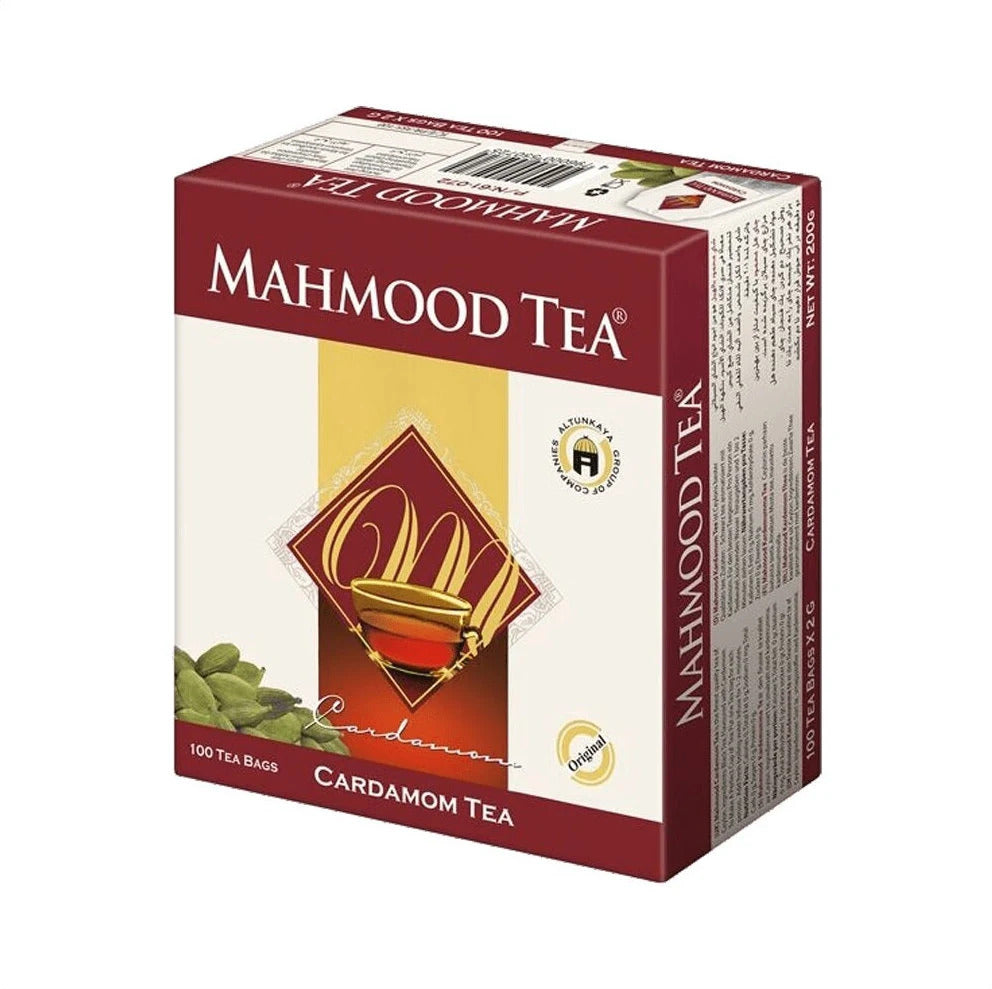 Mahmood Tea Cardamom Tea 100 Tea Bags Net Wt 200g