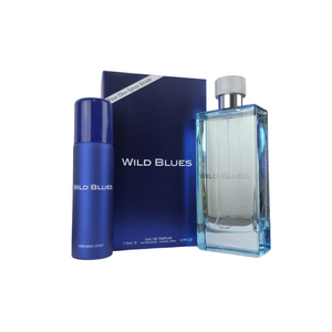 Wild Blues Eau De Parfum 115ml 3.9 FL OZ + FREE Deo Spray! By Fragrance World