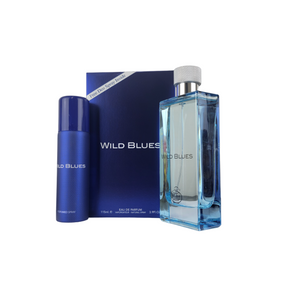 Wild Blues Eau De Parfum 115ml 3.9 FL OZ + FREE Deo Spray! By Fragrance World