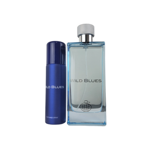 Wild Blues Eau De Parfum 115ml 3.9 FL OZ + FREE Deo Spray! By Fragrance World