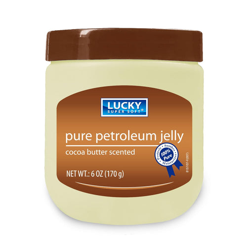 Pure Petroleum Jelly Skin Protectant Cocoa Butter Scented By Lucky Super Soft 6 oz (170g)