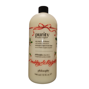 Philosophy Purity Made Simple One-Step Facial Cleanser With Meadowseed Seed Oil Merry & Bright 946 ml 32 fl oz