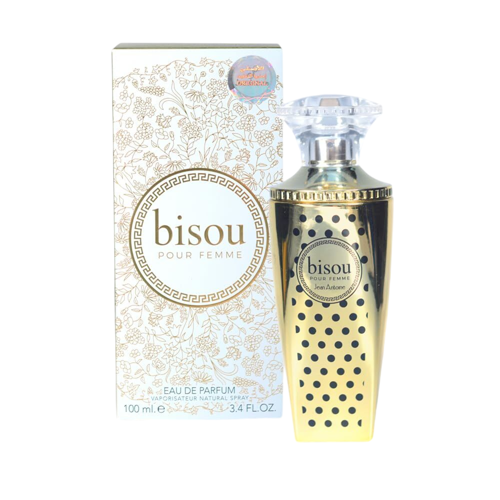 Bisou Pour Femme Eau De Parfum By Jean Antoine Almas Perfumes 100 ML 3.4 FL OZ Made In Saudi Arabia