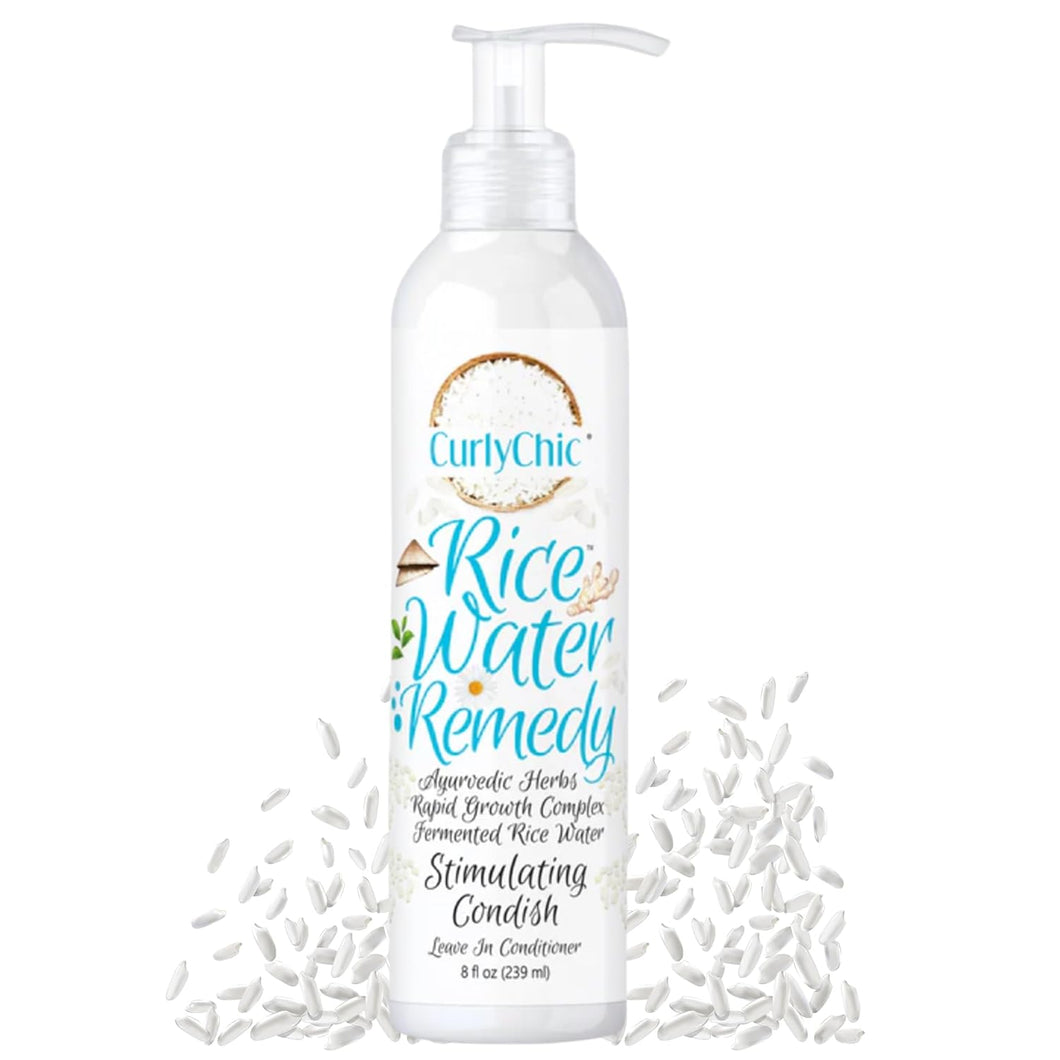 CurlyChic Rice Water Remedy Revitalizing Condish (Leave-In Conditioner) 8 fl oz (239ml)