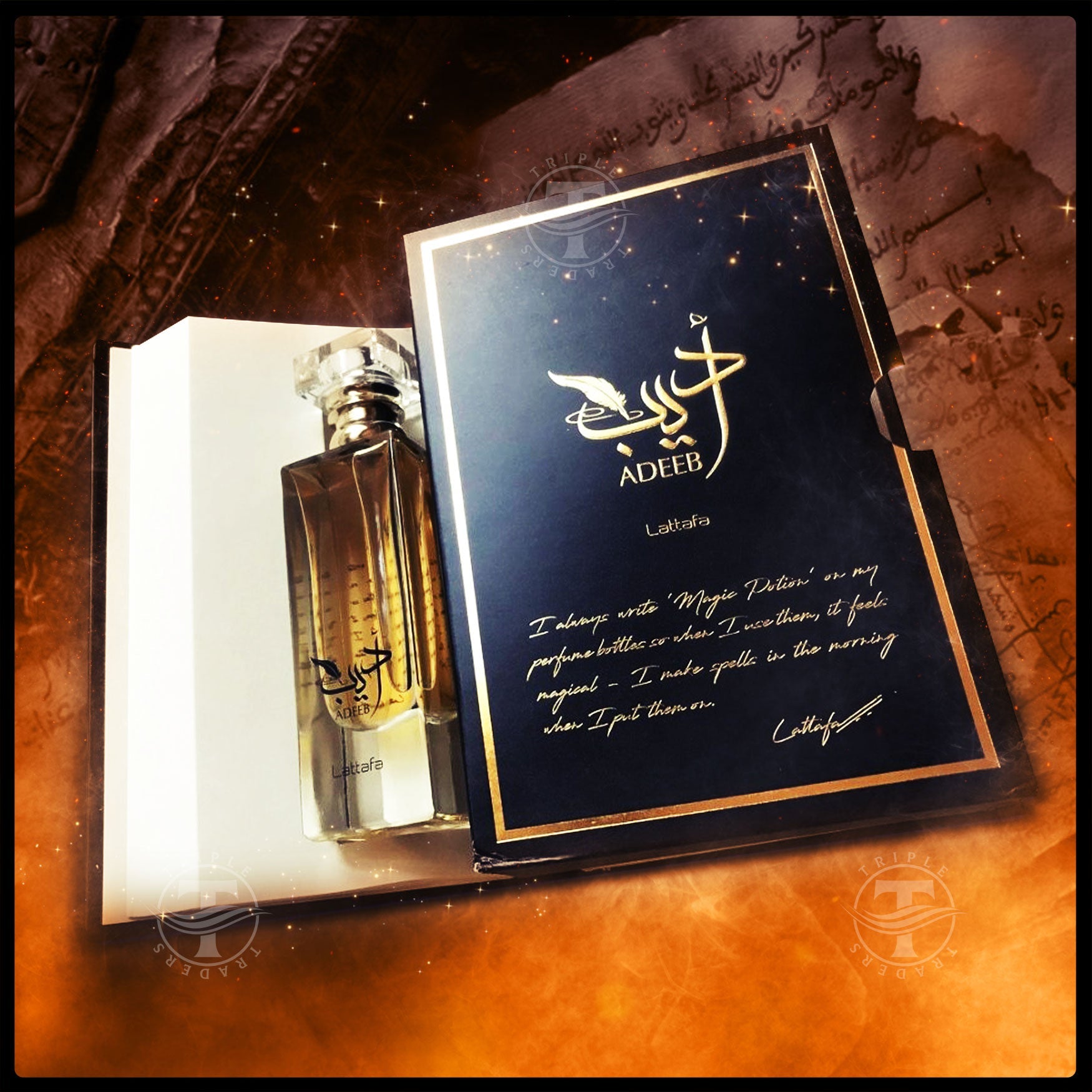 Adeeb Eau De Parfum Spray 80ml by Lattafa Triple Traders